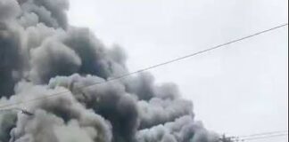 Ciudadanos asaltan tienda L&R Comercial tras incendio; Policía arresta a más de 17 personas