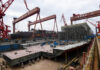Enorme buque que China construye en secreto podría ser el primero del mundo en su clase
