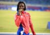Liranyi Alonso gana en Omán el oro en los 100 metros y se queda con la plata en los 200